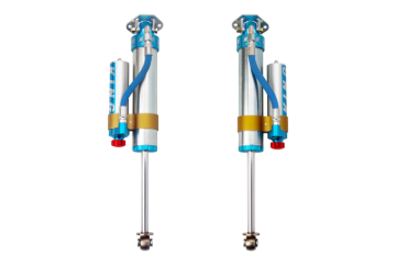 Picture of King Shocks 97-06 Jeep Wrangler TJ Rear 2.5 Dia Piggy Hose Res Shock 0-2in Lift w/Adjuster (Pair)