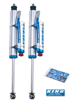 Picture of King Shocks 07-18 Jeep Wrangler JK Front 2.5 Dia Piggy Hose Res Shock 0-2in Lift w/Adjuster (Pair)