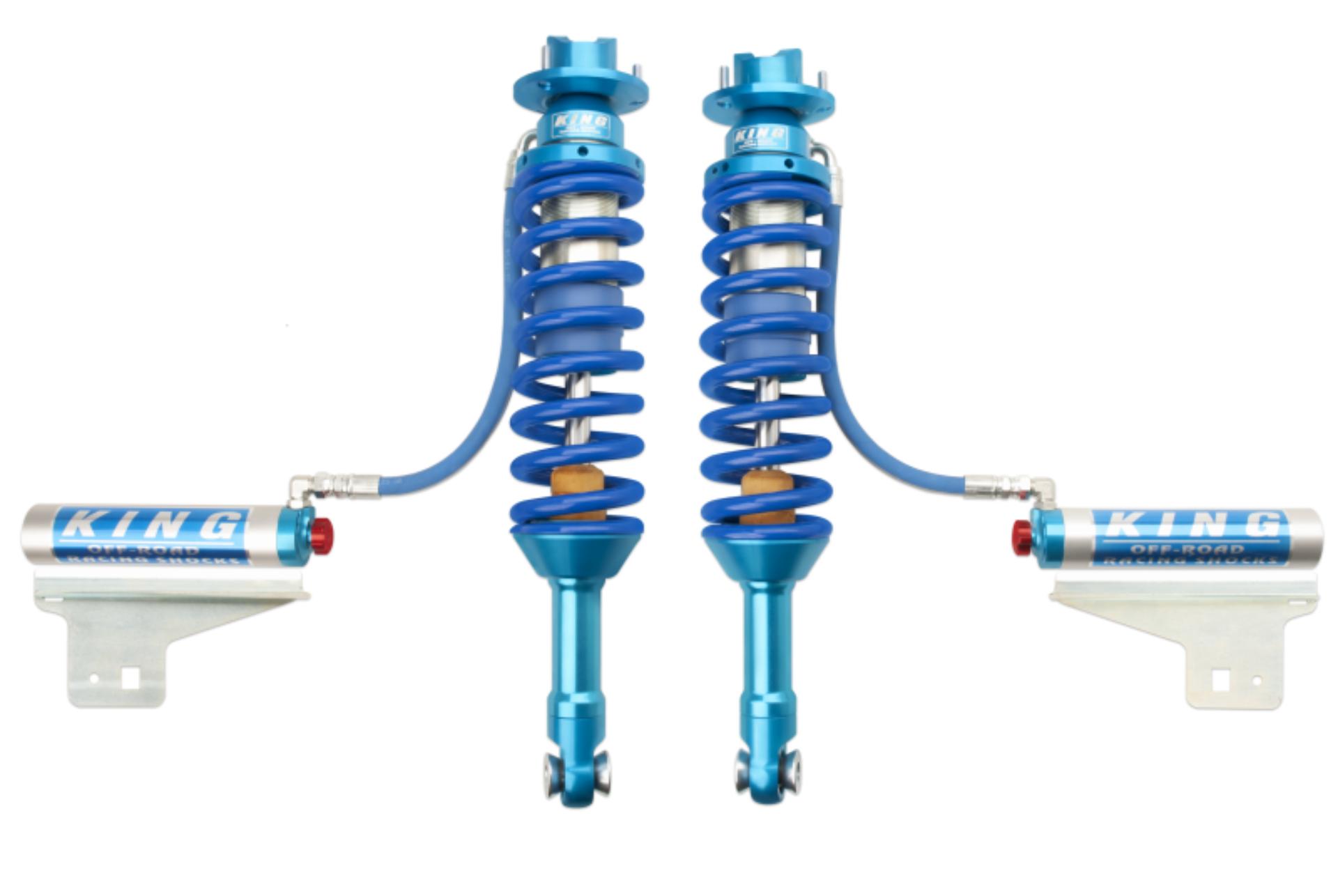 Picture of King Shocks 10-14 Ford F150 Raptor 4WD Front 3.0 Dia Remote Reservoir Coilover w/Adjuster (Pair)