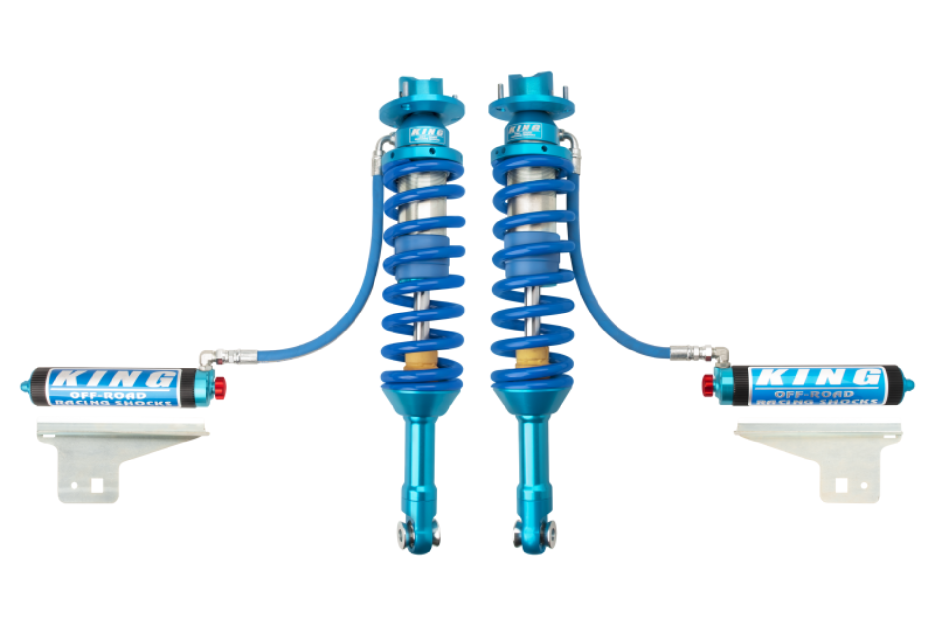 Picture of King Shocks 10-14 Ford F150 Raptor 4WD Front 3.0 Dia Remote Reservoir Coilover w/Adjuster (Pair)