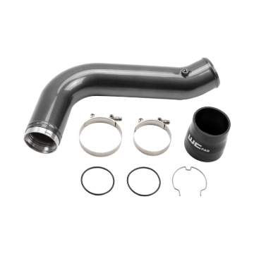 Picture of Wehrli 17-19 Chevrolet 6.6L L5P Duramax Passenger Side 3.5in Intercooler Pipe - Bengal Blue