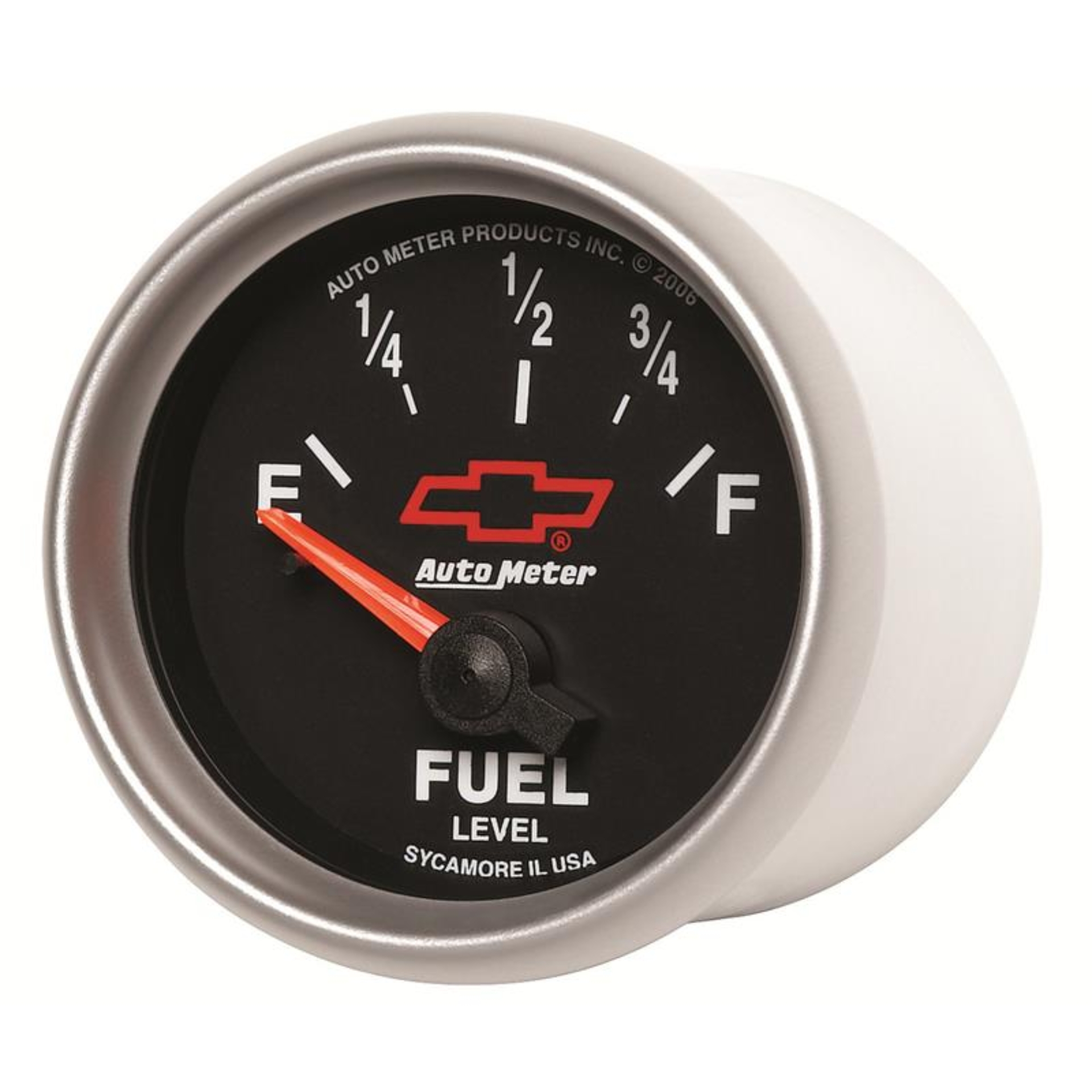 Picture of Autometer GM Bowtie Black 2-1/16 Fuel Level, 0-90 , Air-Core 8-18V
