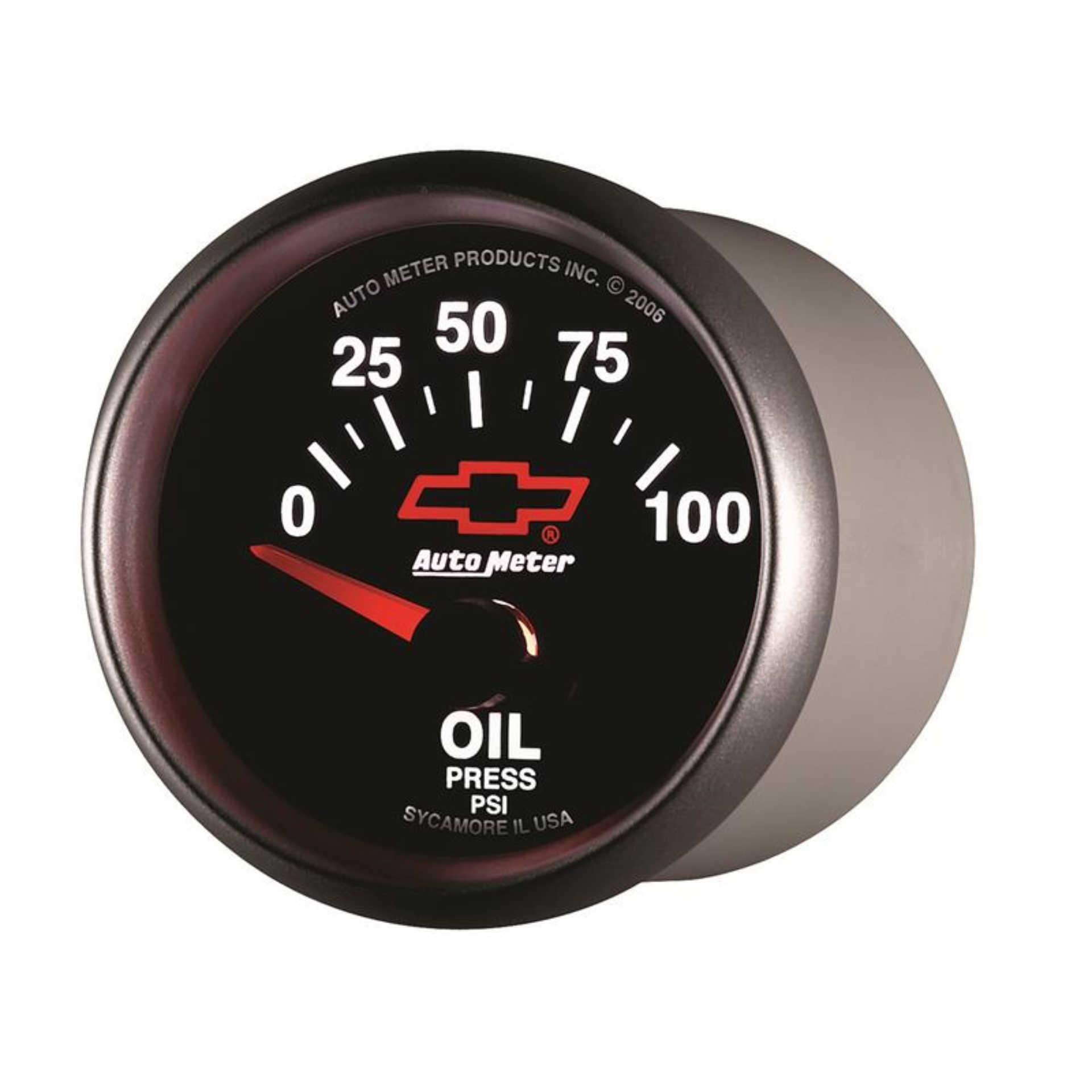 Picture of Autometer Oil Pressure 2-1/16, 0-100 PSI - Red Bowtie