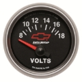 Picture of Autometer GM Bowtie Black 2-1/16 Voltmeter 8-18V