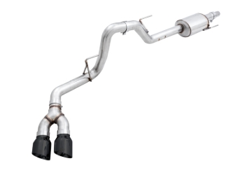Picture of AWE Tuning 2015+ Ford F-150 0FG Single Exit Performance Exhaust System w/4.5in Diamond Black Tips
