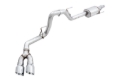 Picture of AWE Tuning 2015+ Ford F-150 0FG Single Exit Performance Exhaust System w/4.5in Chrome Silver Tips