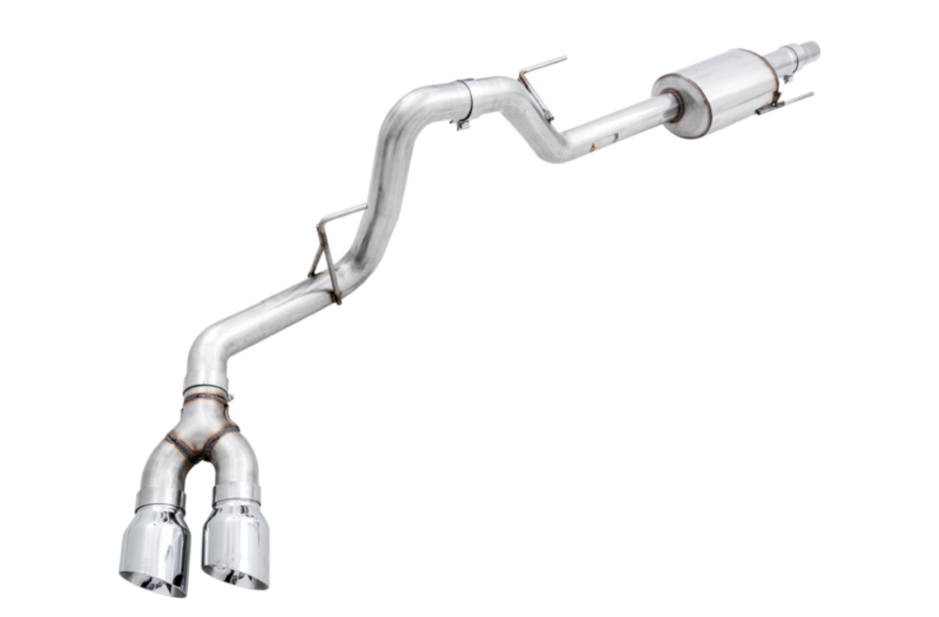 Picture of AWE Tuning 2015+ Ford F-150 0FG Single Exit Performance Exhaust System w/4.5in Chrome Silver Tips