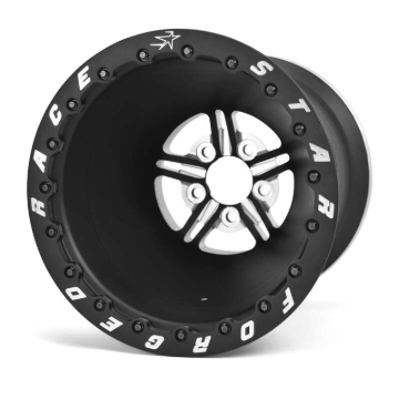Picture of Race Star 63 Pro Forged 15x14 DBL Sportsman 5x4.75 BC / 4.00 BS Wheel - Black Anodized/Machined