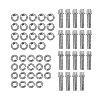 Picture of Race Star Pro Forged Bead Lock Bolt Kit 5/16-18 x 1.12in. 12pt Bolt w/Washers (Set of 19) - Chrome