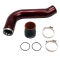 Picture of Wehrli 17-19 Chevrolet 6.6L L5P Duramax Passenger Side 3.5in Intercooler Pipe - Bengal Silver