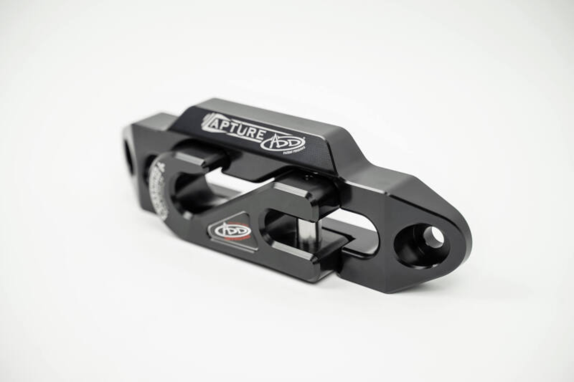 Picture of Addictive Desert Designs 1-5/16in Winch Fairlead Plate w/ Recessed Round End Hook - Black