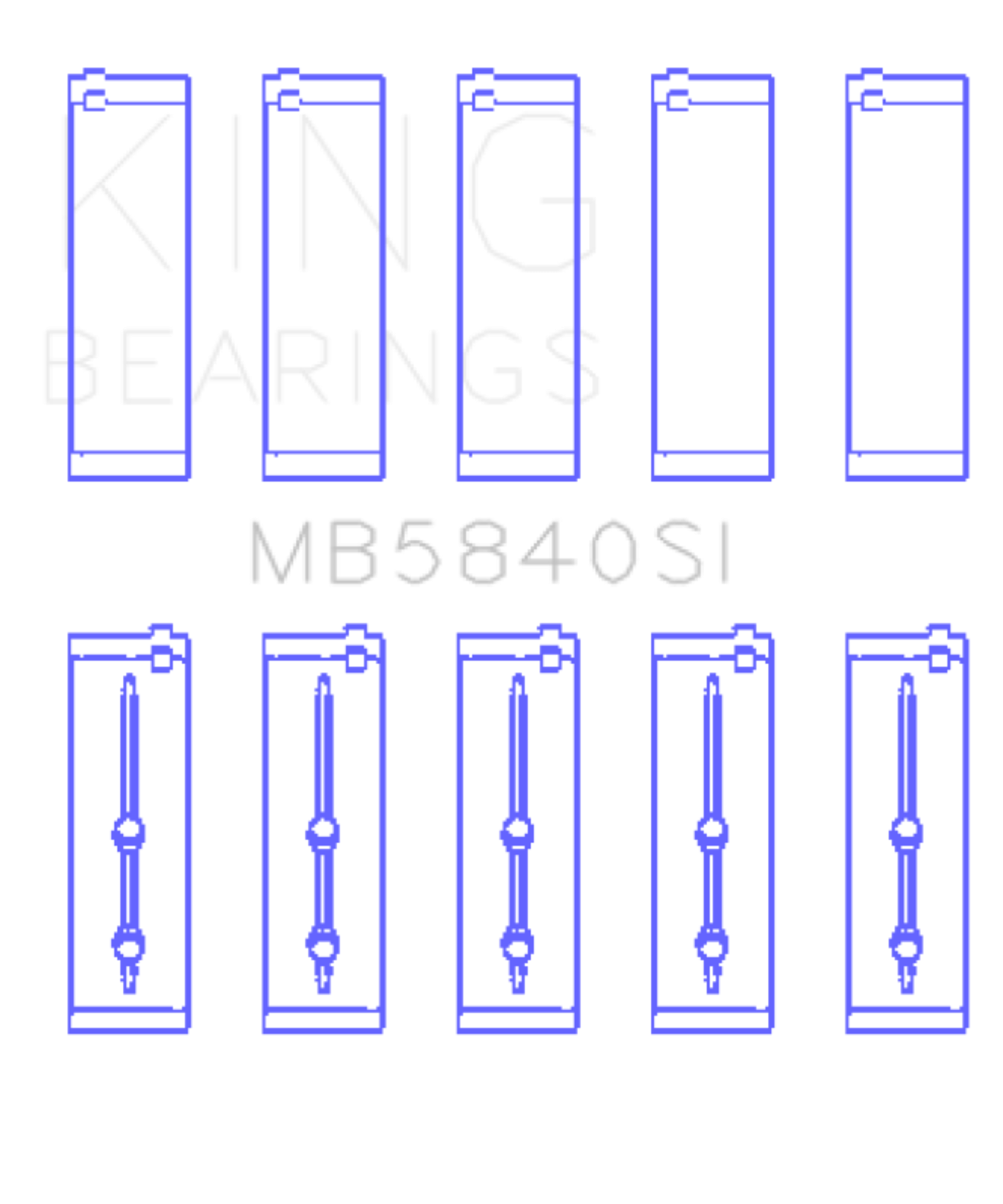 Picture of King Engine Bearings KING Main Bearings - MB5840SI