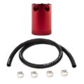 Picture of Mishimoto Compact Baffled Oil Catch Can - 2-Port - Red