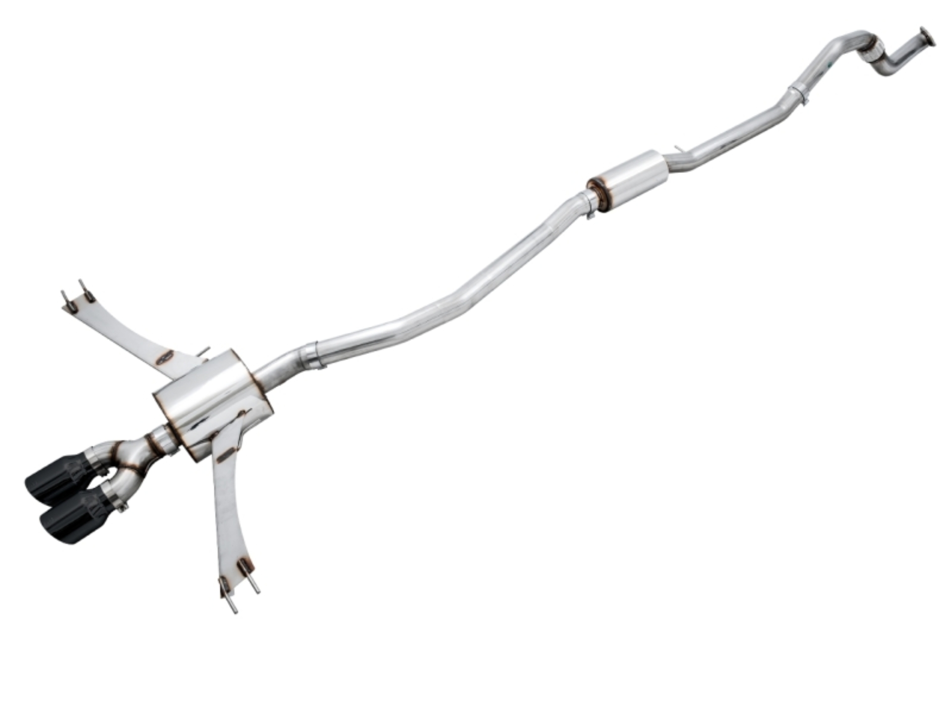 Picture of AWE Tuning 2016+ Honda Civic Si Touring Edition Exhaust w/Front Pipe & Dual Diamond Black Tips