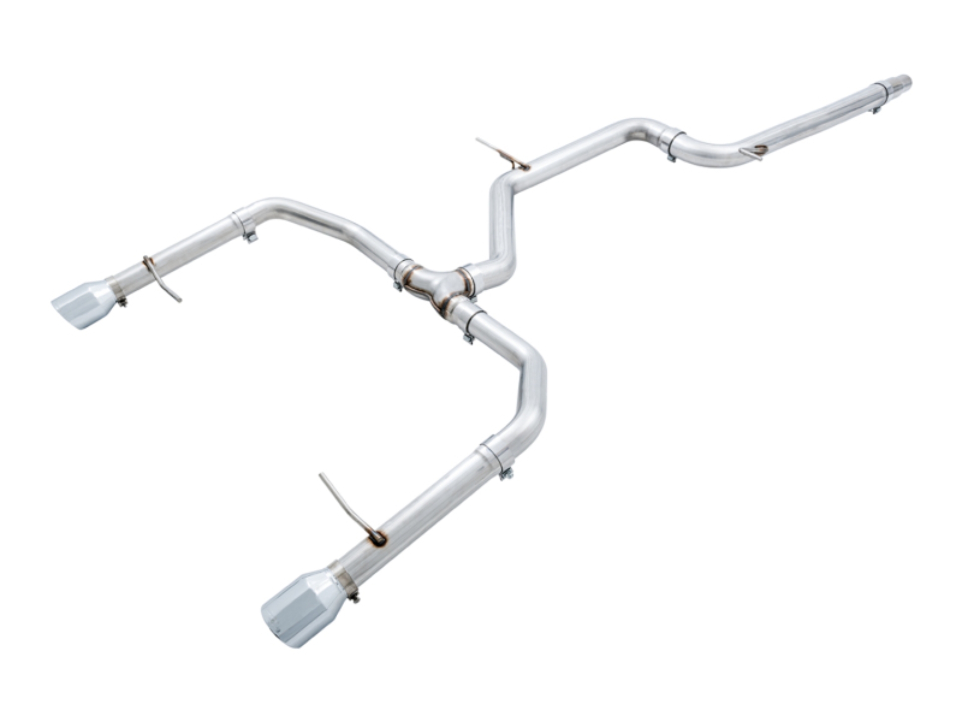Picture of AWE Tuning 18-21 Volkswagen Jetta GLI Mk7 Track Edition Exhaust - Chrome Silver Tips (Fits OEM DP)