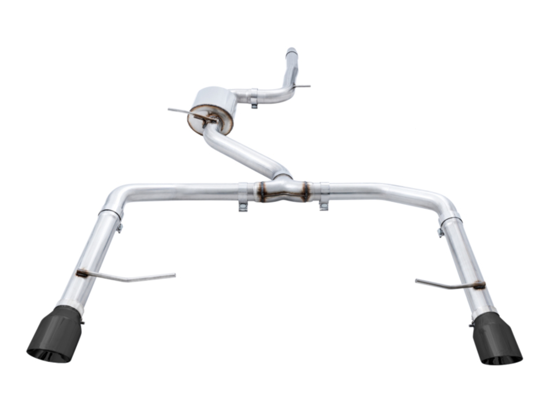 Picture of AWE Tuning 18-21 Volkswagen Jetta GLI Mk7 Track Exhaust - Diamond Black Tips (Fits High-Flow DP)