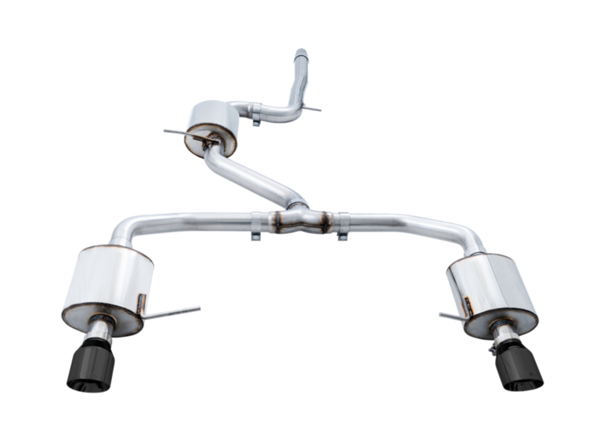 Picture of AWE Tuning 18-21 Volkswagen Jetta GLI Mk7 Touring Exhaust - Diamond Black Tips (Fits High-Flow DP)