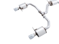 Picture of AWE Tuning 18-21 Volkswagen Jetta GLI Mk7 Touring Exhaust - Chrome Silver Tips (Fits High-Flow DP)