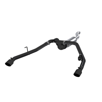 Picture of MBRP 2020 Jeep Gladiator 3.6L 2.5in Dual Rear Exit Cat Back Exhaust Black Coated