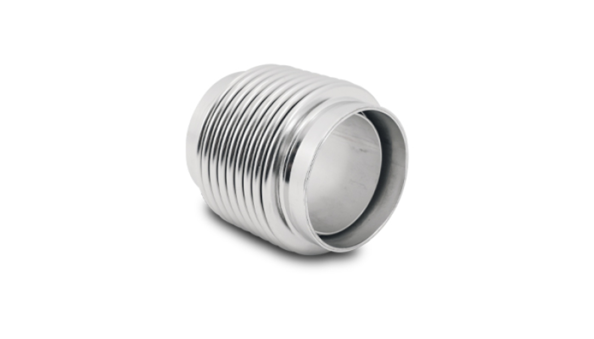 Picture of Vibrant SS Bellow Assembly w/ Liner 1.875in Inlet/Outlet ID x 2.75in OAL Electro Polished