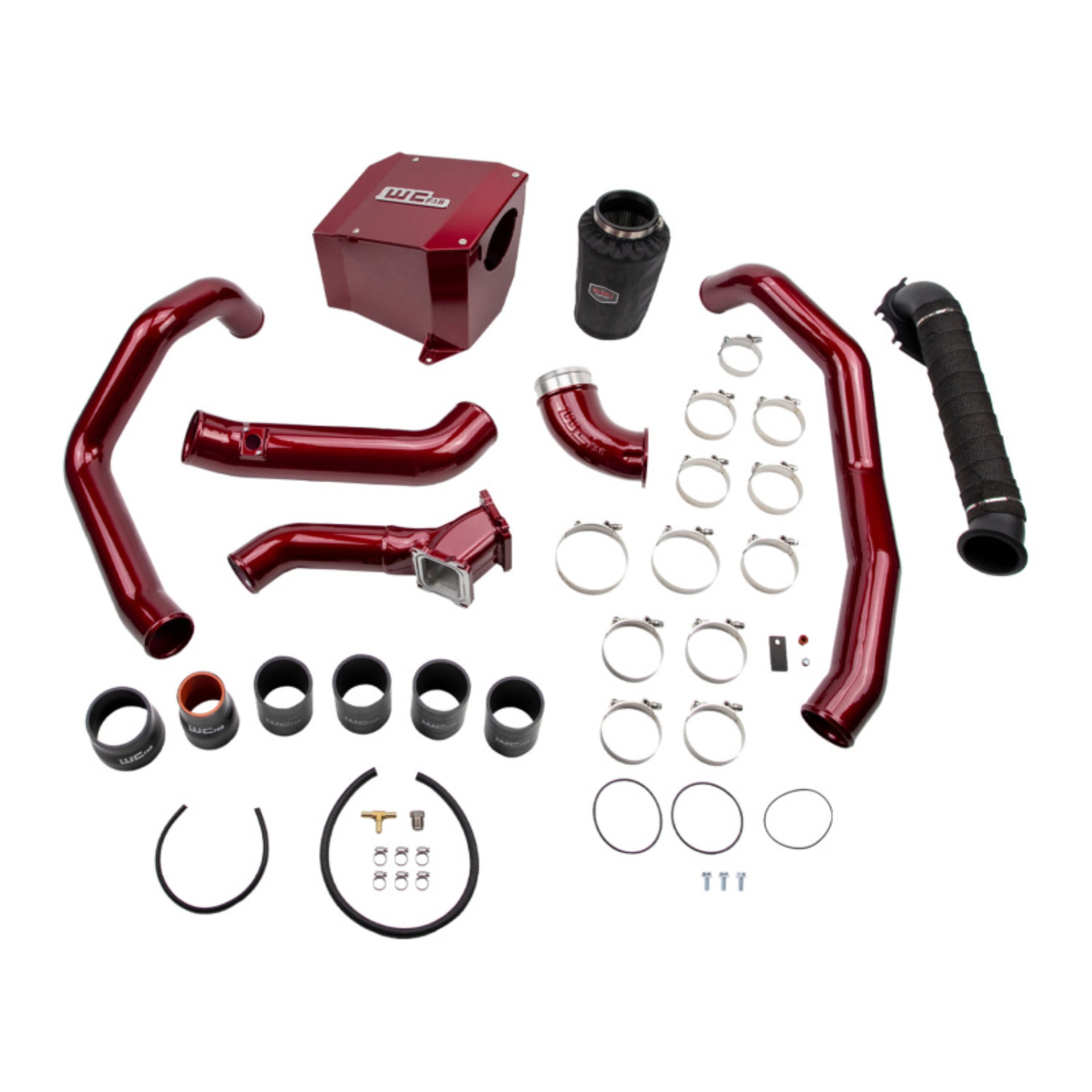 Picture of Wehrli 01-04 Chevrolet 6.6L LB7 Duramax High Flow Intake Bundle Kit - Gloss White
