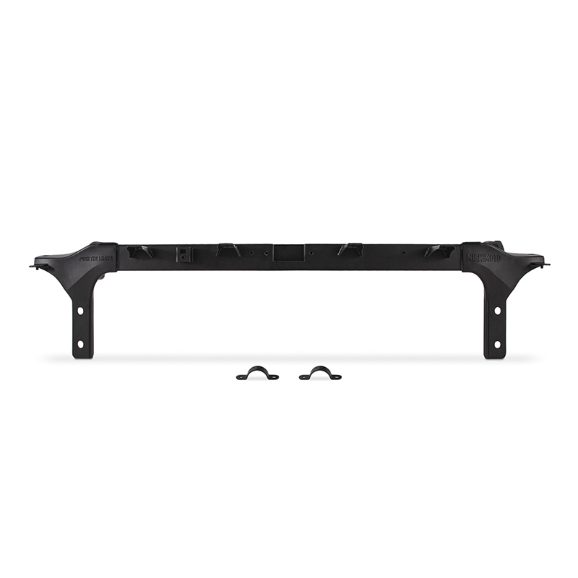 Picture of Mishimoto 2011-2016 Ford 6.4L Powerstroke Upper Support Bar - Micro-Wrinkle Black