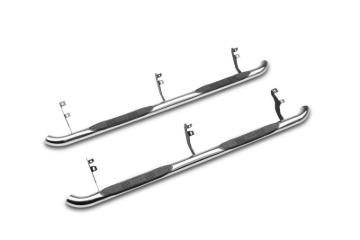 Picture of Lund 2019 Ford Ranger 3in. Round Bent SS Nerf Bars - Polished