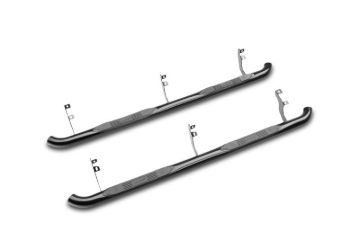 Picture of Lund 2019 Ford Ranger 3in. Round Bent Steel Nerf Bars - Polished