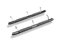 Picture of Lund 2019 Ford Ranger 5in. Oval Curved Steel Nerf Bars - Black