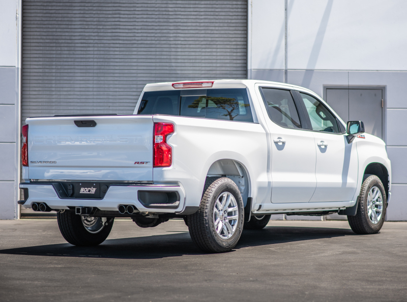Picture of Borla 2019 Chevrolet Silverado 1500 6.2 w/ 147in WB 2.75in S-Type Catback Exhaust -Black Chrome Tips