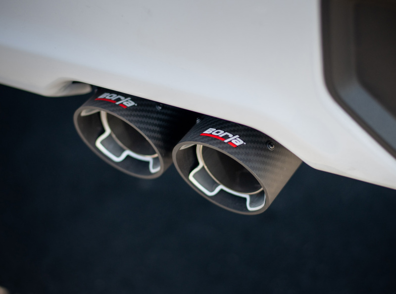 Picture of Borla 2019 Chevrolet Silverado 1500 6.2 w/ 147in WB 2.75in S-Type Catback Exhaust -Carbon Fiber Tips