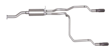 Picture of Gibson 98-99 Chevrolet S10 Base 4.3L 1.75in Cat-Back Dual Split Exhaust - Aluminized