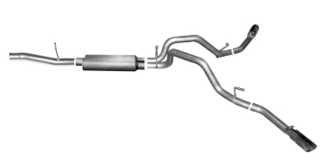 Picture of Gibson 14-19 Cadillac Escalade Base 6.2L 3.5in/2.25in Cat-Back Dual Extreme Exhaust - Aluminized