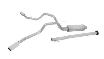 Picture of Gibson 15-19 Ford F-150 Lariat 2.7L 3in/2.5in Cat-Back Dual Extreme Exhaust - Aluminized