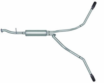 Picture of Gibson 99-01 Chevrolet Silverado 1500 Base 4.3L 2.5in Cat-Back Dual Extreme Exhaust - Stainless