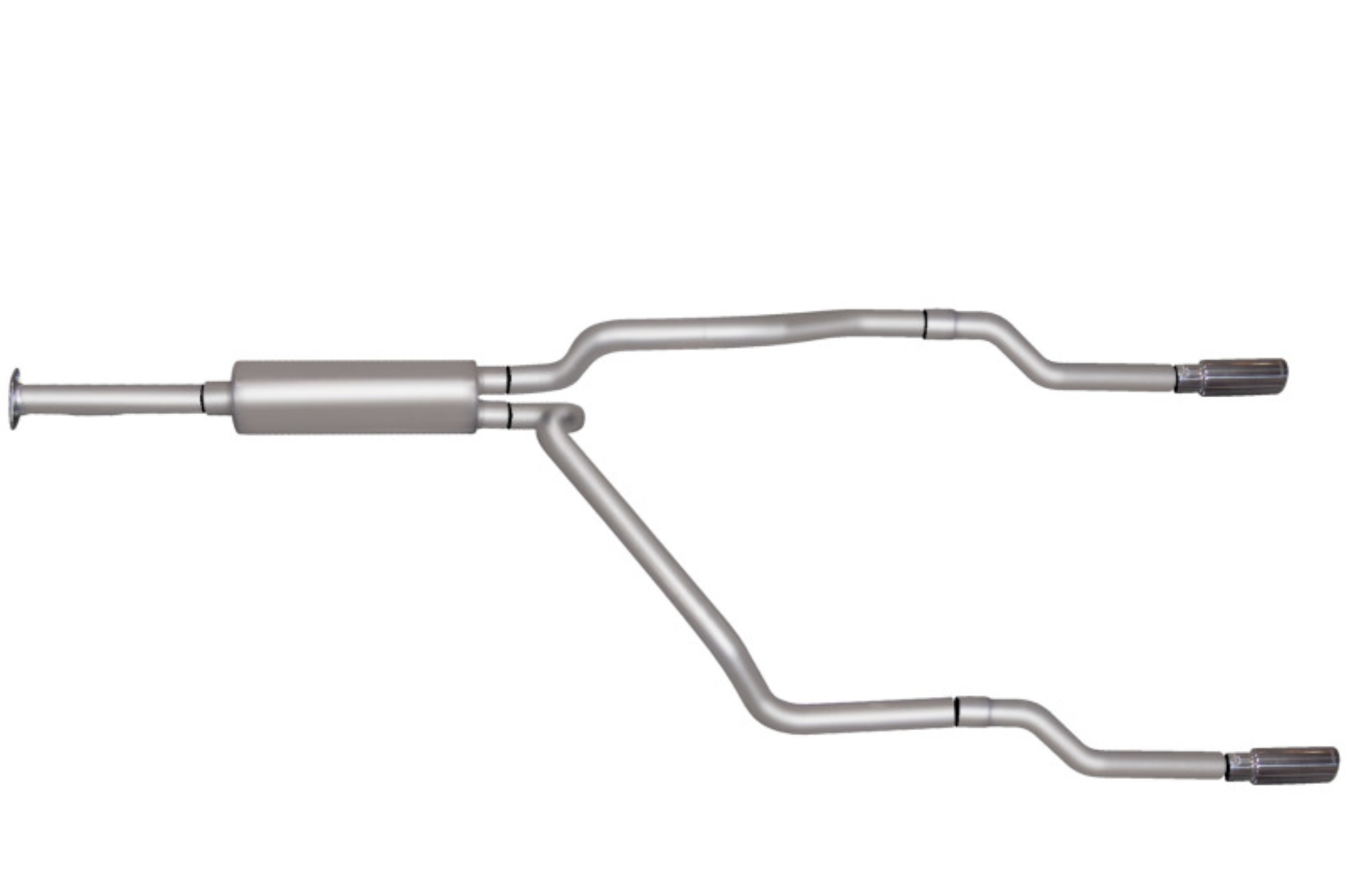 Picture of Gibson 96-98 Chevrolet K2500 Cheyenne 5.7L 2.5in Cat-Back Dual Split Exhaust - Stainless