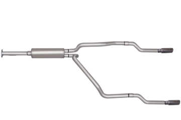 Picture of Gibson 96-98 Chevrolet K2500 Cheyenne 5.7L 2.5in Cat-Back Dual Split Exhaust - Stainless