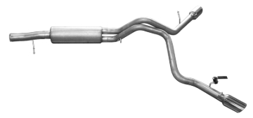 Picture of Gibson 11-14 Cadillac Escalade Base 6.2L 3.5in/3in Cat-Back Dual Extreme Exhaust - Stainless