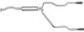 Picture of Gibson 96-97 Chevrolet C1500 Base 4.3L 2.5in Cat-Back Dual Split Exhaust - Stainless