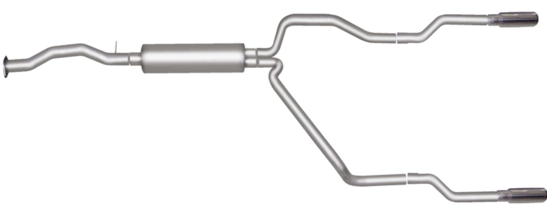 Picture of Gibson 96-97 Chevrolet C1500 Base 4.3L 2.5in Cat-Back Dual Split Exhaust - Stainless