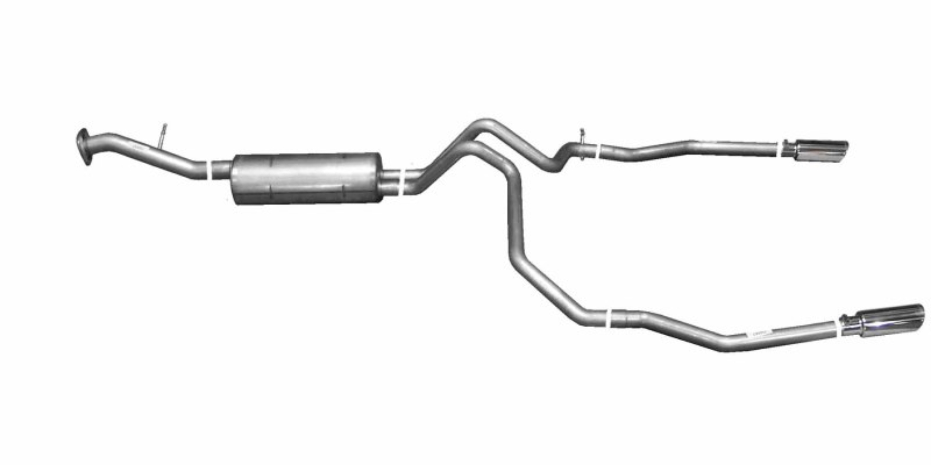 Picture of Gibson 00-01 Chevrolet Tahoe Base 4.8L 2.25in Cat-Back Dual Split Exhaust - Stainless