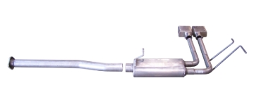 Picture of Gibson 08-09 Chevrolet Silverado 1500 LS 4.8L 2.5in Cat-Back Super Truck Exhaust - Stainless