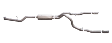 Picture of Gibson 07-09 Chevrolet Silverado 2500 HD LT 6.0L 2.25in Cat-Back Dual Split Exhaust - Stainless