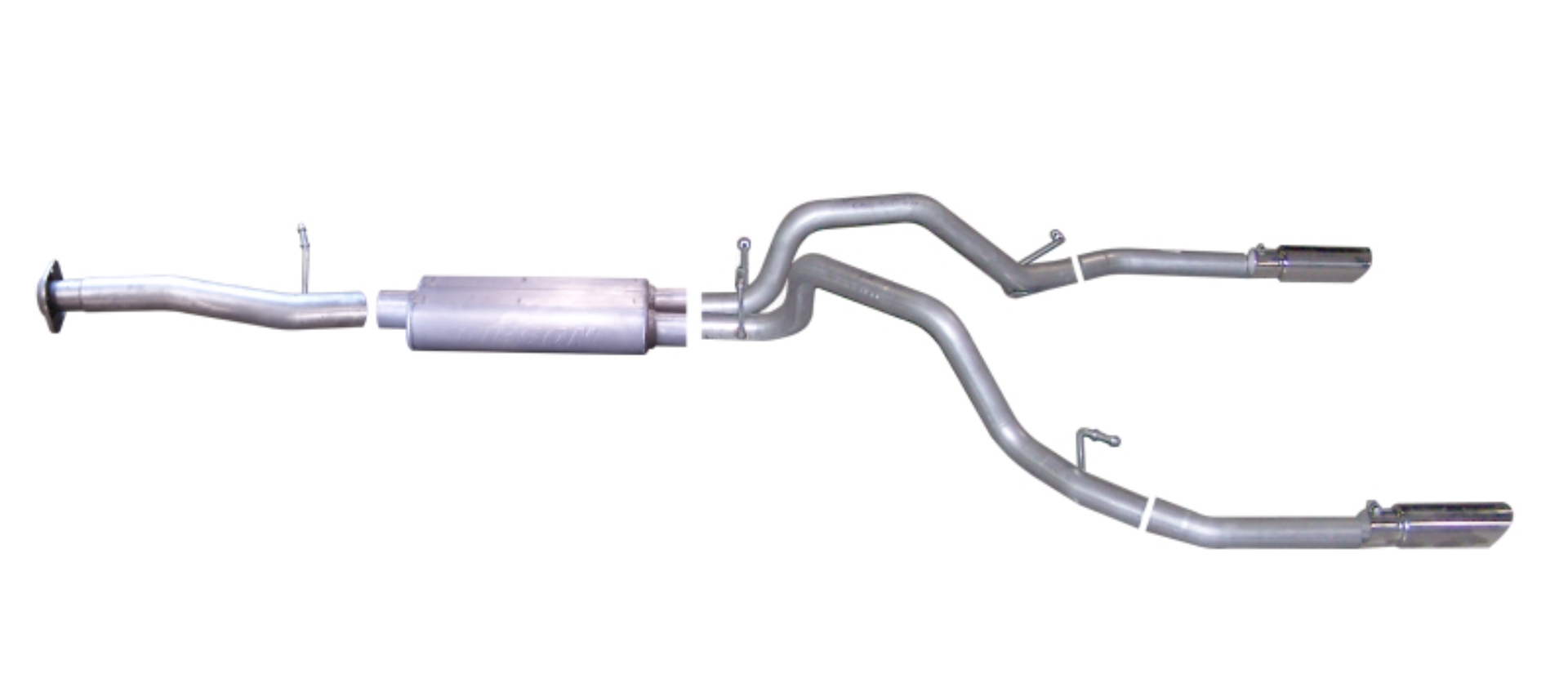 Picture of Gibson 07-09 Chevrolet Silverado 1500 LT 4.8L 2.5in Cat-Back Dual Split Exhaust - Stainless