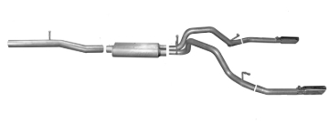 Picture of Gibson 14-18 GMC Sierra 1500 Base 5.3L 3in/2.25in Cat-Back Dual Split Exhaust - Stainless