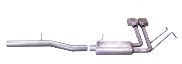 Picture of Gibson 2017 GMC Sierra 1500 Base 5.3L 3in/2in Cat-Back Super Truck Exhaust - Stainless