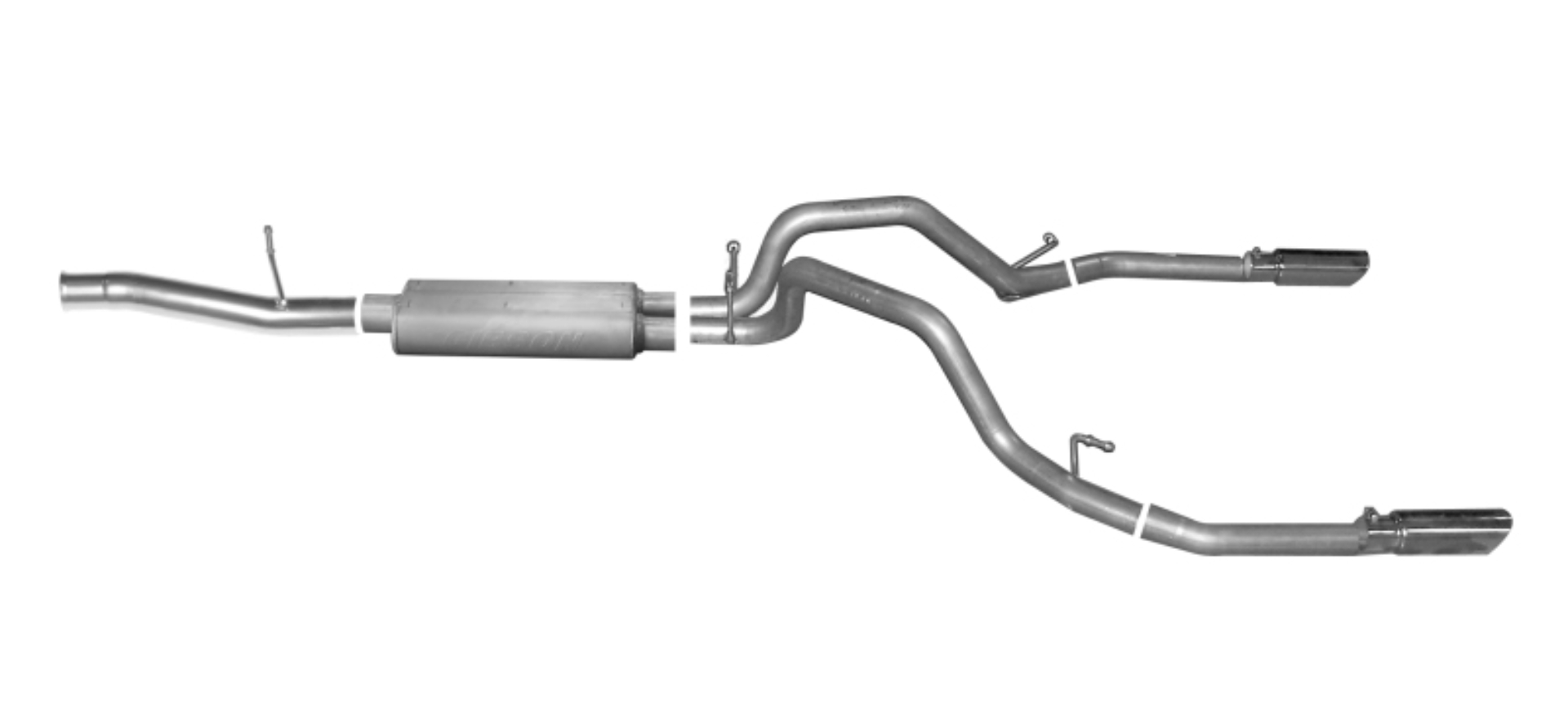Picture of Gibson 10-13 GMC Sierra 1500 SLE 4.8L 2.25in Cat-Back Dual Split Exhaust - Stainless