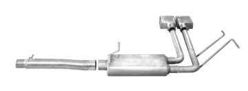 Picture of Gibson 14-18 Chevrolet Silverado 1500 LTZ 6.2L 2.5in Cat-Back Super Truck Exhaust - Stainless