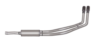 Picture of Gibson 88-93 Chevrolet C1500 Cheyenne 5.7L 2.5in Cat-Back Dual Sport Exhaust - Stainless