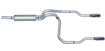 Picture of Gibson 02-03 Dodge Dakota SLT 3.9L 2.5in Cat-Back Dual Split Exhaust - Stainless